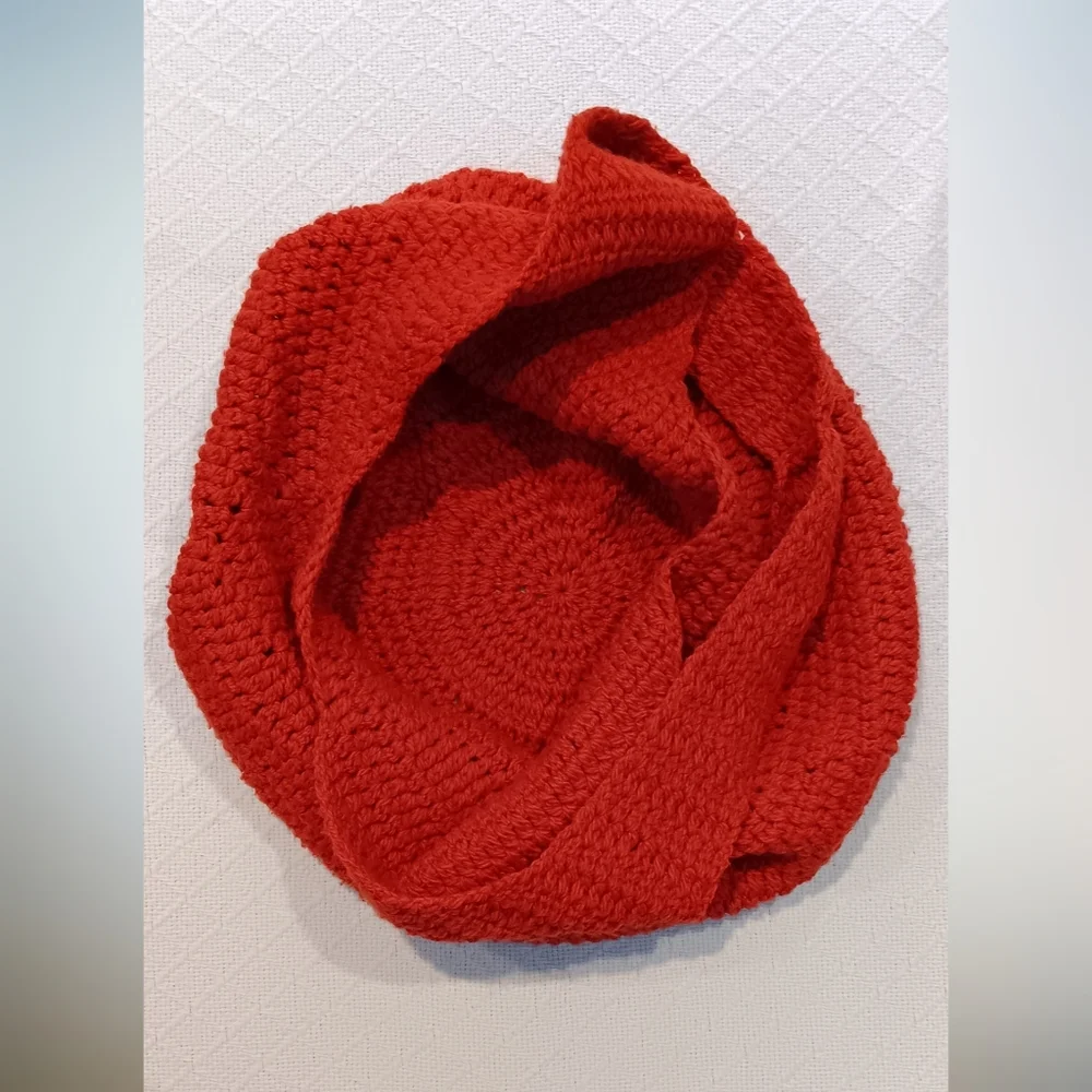 Knit Crochet Women's Hobo Bag Tangerine